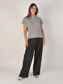 Grijze wide leg jeans minnimd