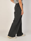 Grijze wide leg jeans minnimd