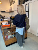 Donkerblauw jacket ulrikkemd