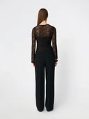 Bruine kanten top dianamd