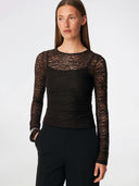 Bruine kanten top dianamd