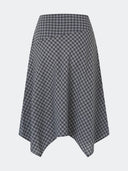 Asymmetrische geruite rok dorotheamd