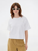 Wit t-shirt patayamd short t-shirt