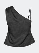 Zwarte one-shoulder top clemensmd