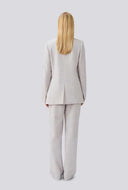 Lichtgrijze blazer heartmd
