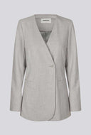 Lichtgrijze blazer heartmd