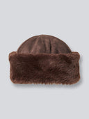 Bruine faux fur muts feddiemd hat