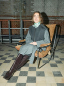 Donkergrijs wollen gilet elise loisa