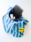 Blauw gestreepte tas elba boxer