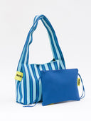 Blauw gestreepte tas elba boxer