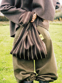 Bruin gestreepte mocha boxer