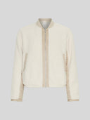 Creme teddy jacket latha