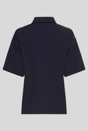 Donkerblauwe blouse wilder 2/4 top