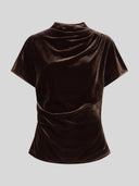 Bruine velvet top eila