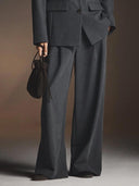 Donkergrijze henrike hw pantalon