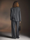Grijze inge henrike loose blazer