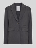 Grijze inge henrike loose blazer