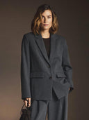 Grijze inge henrike loose blazer