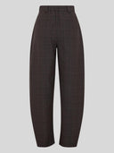 Geruite barrel pantalon johnna