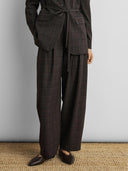 Geruite barrel pantalon johnna