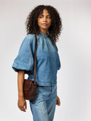 Chocolate crossbody tas nina