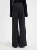 Donkergrijze broek met glitters gina