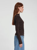 Donkerbruine top edie