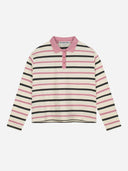 Roze gestreepte polo freddie