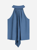 Blauwe halter top hazel