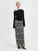 Geprinte maxi rok riley