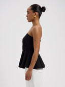 Zwarte top shelby