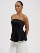 Zwarte top shelby