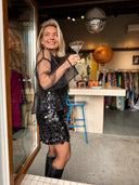 Rokje met pailletten zoey