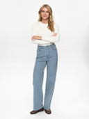 Blauw gestreepte broek nuerina