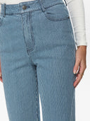 Blauw gestreepte broek nuerina