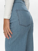 Blauw gestreepte broek nuerina