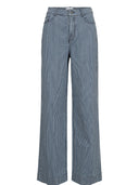 Blauw gestreepte broek nuerina