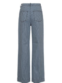 Blauw gestreepte broek nuerina