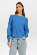 blauwe longsleeve nudaya