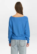 blauwe longsleeve nudaya