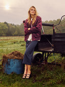 Bordeaux bomber jacket nufria