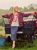 Bordeaux bomber jacket nufria