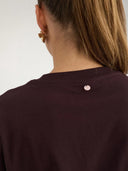 Donkerbruin t-shirt met opdruk numanta