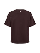 Donkerbruin t-shirt met opdruk numanta