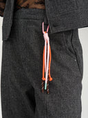 Donkergrijze barrel fit pantalon nuroki
