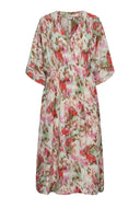 Gekleurde midi jurk nuvinnie dress