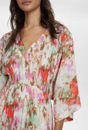 Gekleurde midi jurk nuvinnie dress