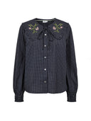 Geruite blouse met kraag nuriya