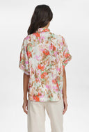 Blouse met bloemen dessin nuvinnie ss bow