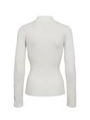 Witte longsleeve met rib nubia